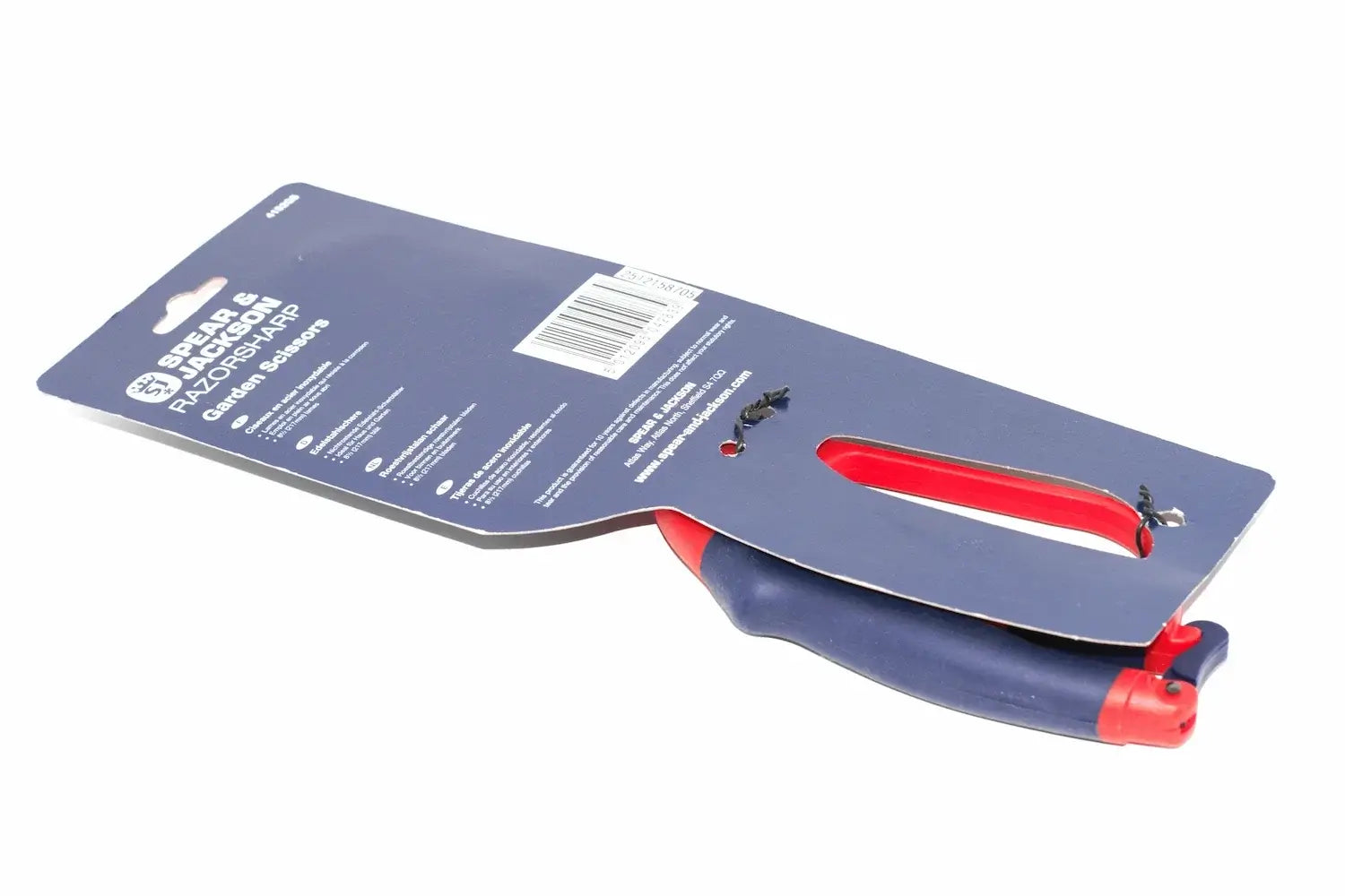 SpeaSpear & Jackson Garden Scissors - Razorsharp by Cherry Tree Tools with red and blue ergonomic handles