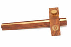 Spear & Jackson 8 Marking Gauge showing hardwood stock, brass slider, and steel marking pin, a precision tool for woodworking.