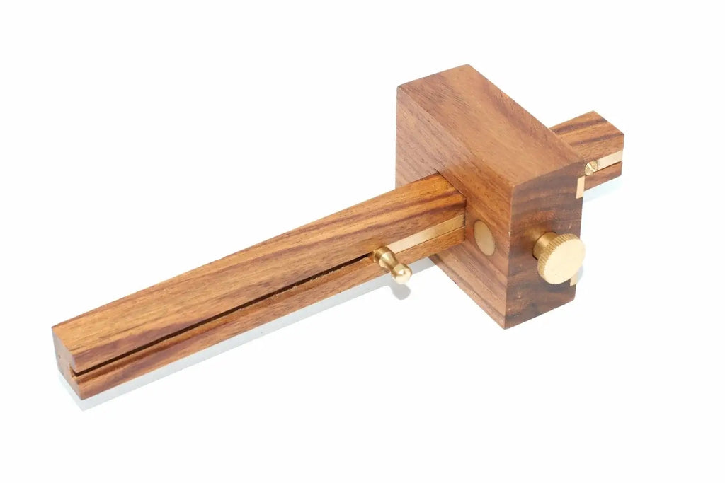 Spear & Jackson Mortice Gauge Hardwood and Brass by Cherry Tree Tools with brass locking screw for height marking