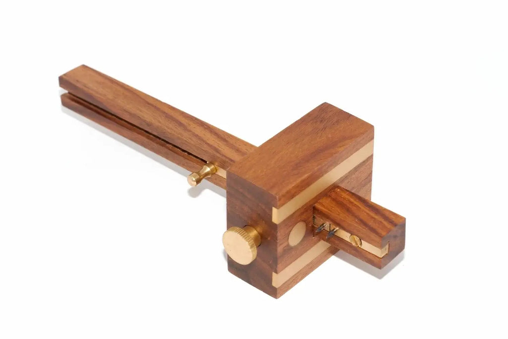 Spear & Jackson Mortice Gauge Hardwood and Brass by Cherry Tree Tools, hardwood stock with brass locking screw