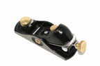Spear & Jackson Block Plane 9 1/2 by Cherry Tree Tools, black handheld block plane with brass adjustment screws