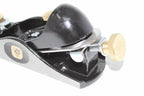 Spear & Jackson Block Plane 9 1/2 by Cherry Tree Tools, ductile grey cast iron with brass adjustment screws