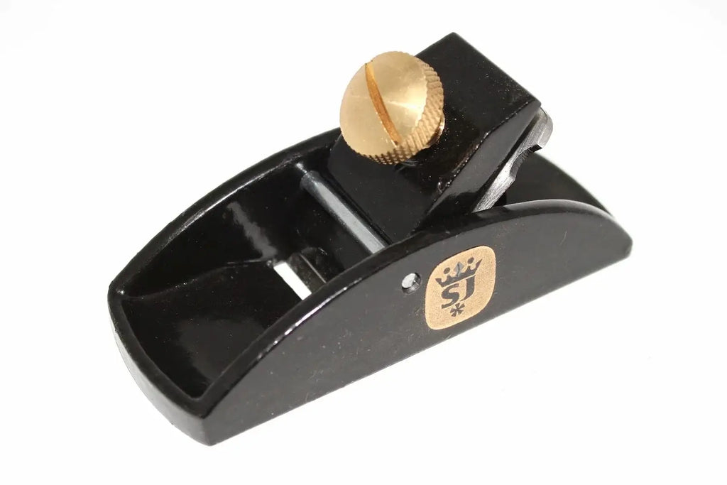 Spear & Jackson Trim Plane 85mm woodworking tool by Cherry Tree Tools, black cast iron block trim plane