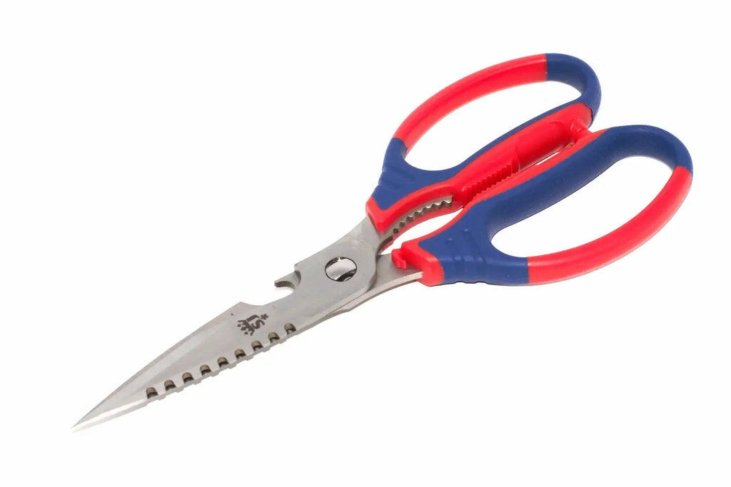 Spear & Jackson Razorsharp Scissors by Cherry Tree Tools in red and blue with stainless blades