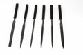 Stanley 6 piece Needle File Set by Cherry Tree Tools, black needle files for fine craft detailing