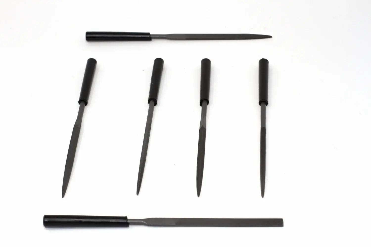 Stanley 6 piece Needle File Set by Cherry Tree Tools black needle files for crafts and fine modelling detailing