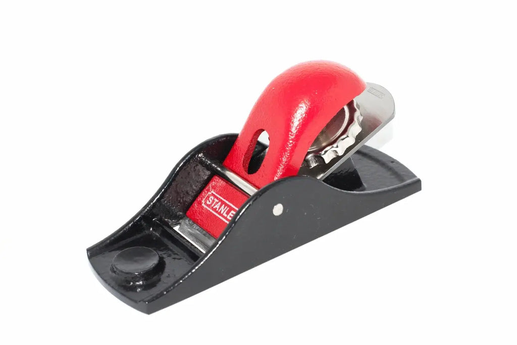 Stanley No 102 Low Angle Block Plane by Cherry Tree Tools, red and black carbon steel cutter