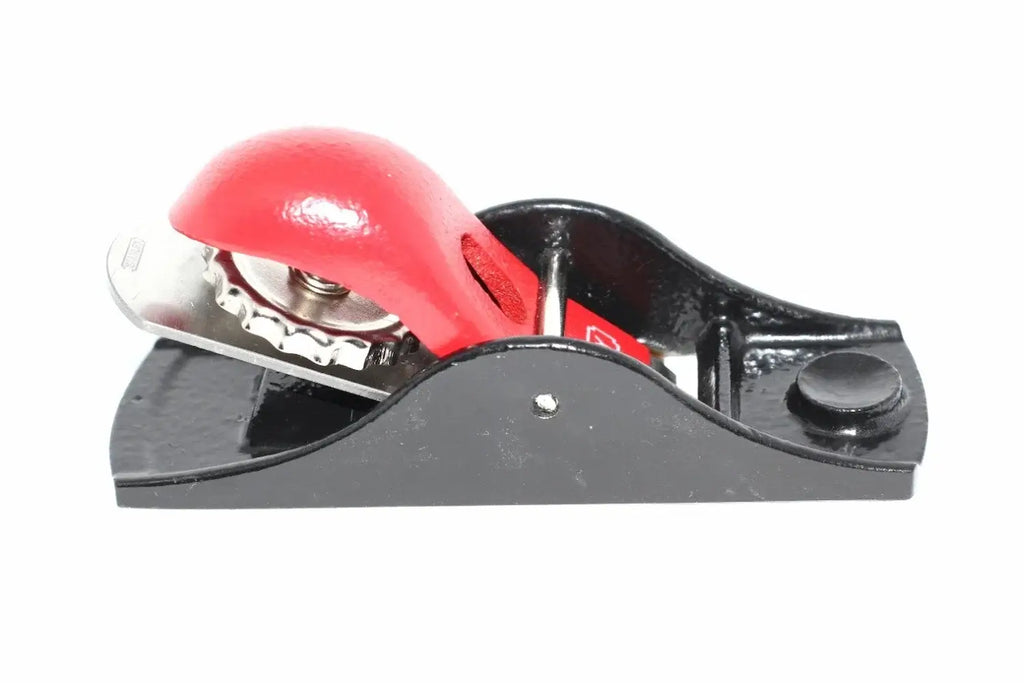 Stanley No 102 Low Angle Block Plane by Cherry Tree Tools, red and black carbon steel cutter
