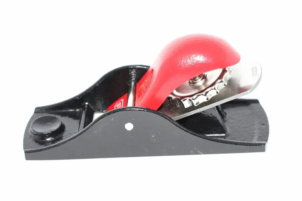 Stanley No 102 Low Angle Block Plane by Cherry Tree Tools, red and black with carbon steel cutter