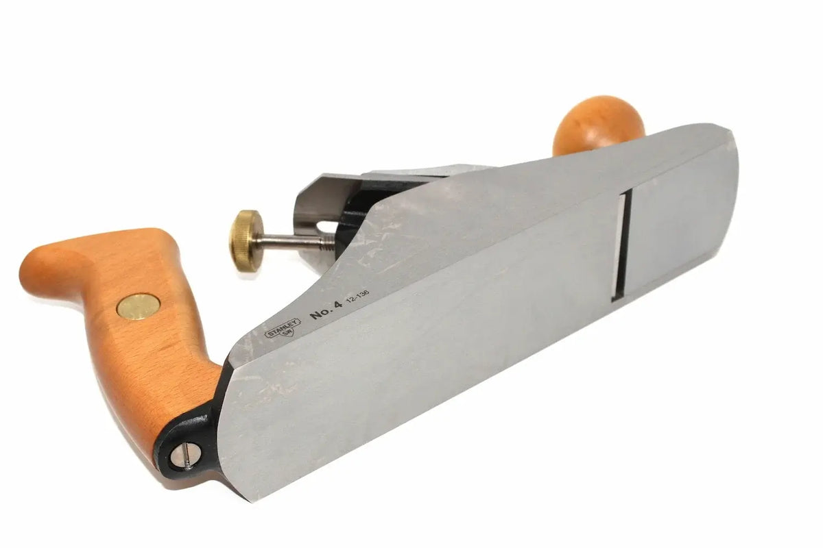 Stanley Bailey Sweetheart No4 Hand Plane by Cherry Tree Tools with cherry wood handle and cast iron base
