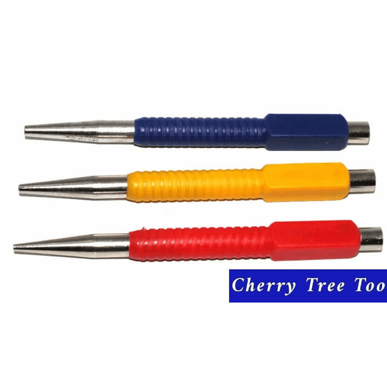 Silverline 3pc Colour-Coded Nail Punch Set  123mm 