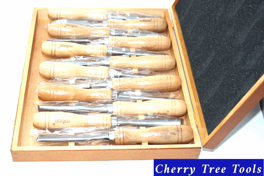 Chisel Set  56121 Wood Carving   12 Pce - Cherry Tree Tools