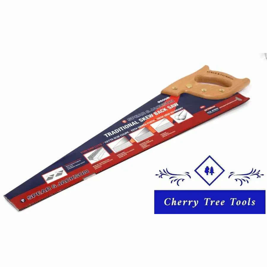 Spear & Jackson 22" Skew Back Hand Saw  for Precision Cutting and Durability