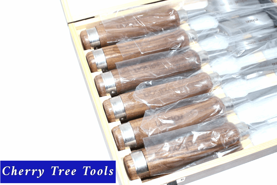 Chisel Set, 56150  Bevel Edge,  8 Pce - Cherry Tree Tools