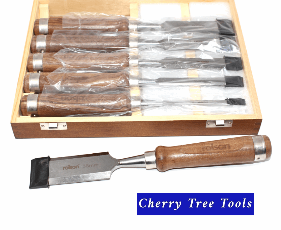 Chisel Set, 56150  Bevel Edge,  8 Pce - Cherry Tree Tools