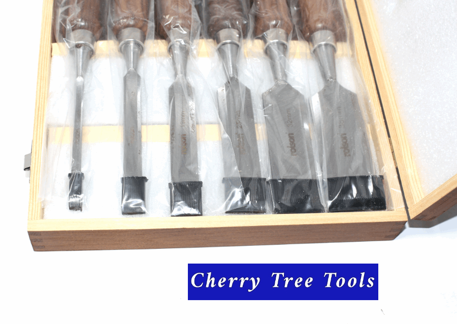 Chisel Set, 56150  Bevel Edge,  8 Pce - Cherry Tree Tools