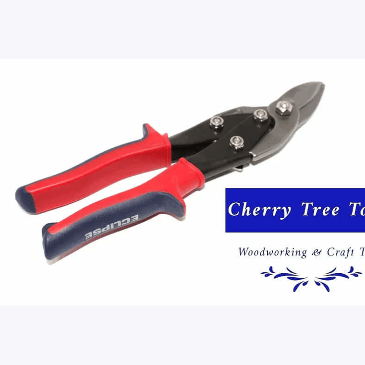 Eclipse Professional Tin Snips Left Hand Cut - Sheet Metal Cutters for Left & Straight Cuts