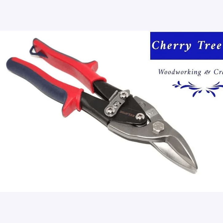 Eclipse Professional Tin Snips Left Hand Cut - Sheet Metal Cutters for Left & Straight Cuts