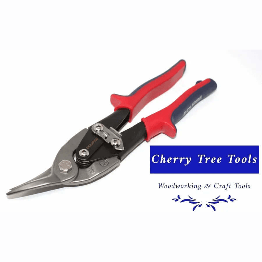 Eclipse Professional Tin Snips Left Hand Cut - Sheet Metal Cutters for Left & Straight Cuts