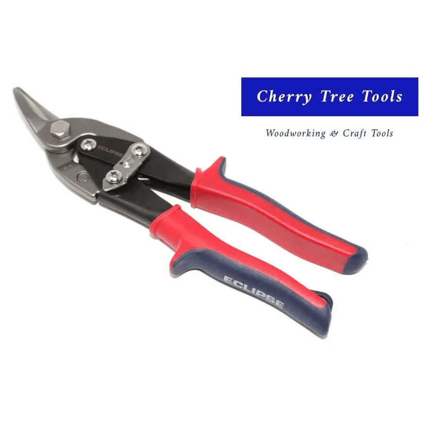 Eclipse Professional Tin Snips Left Hand Cut - Sheet Metal Cutters for Left & Straight Cuts