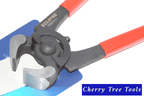 Eclipse Professional Carpenters Pincers with red rubber handles for improved grip and durable steel craftsmanship.