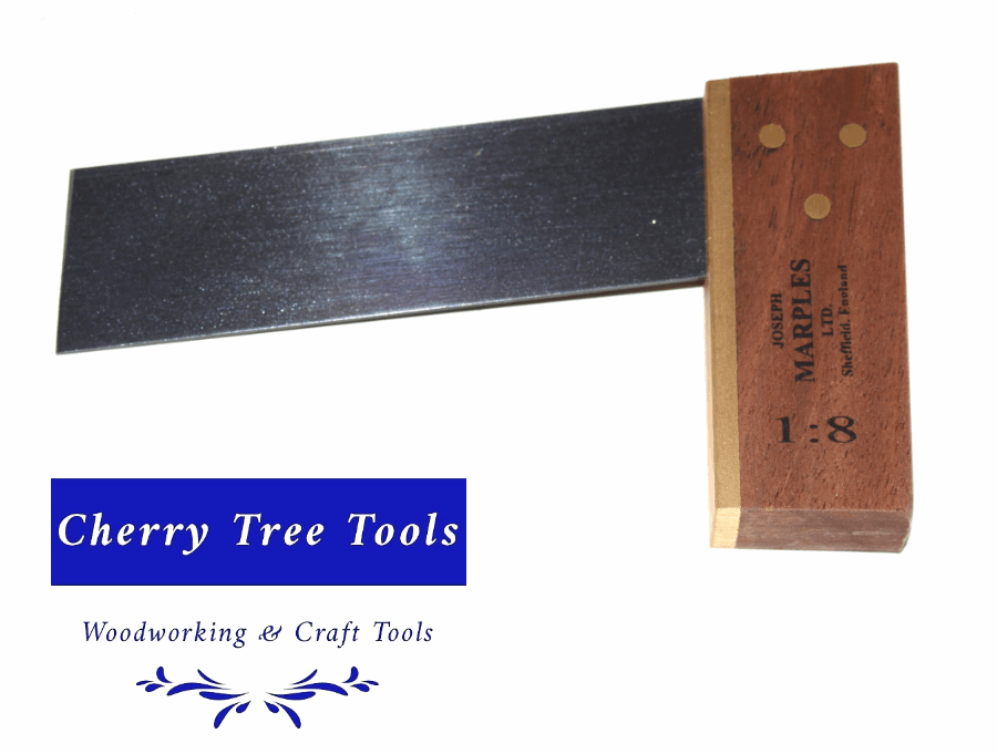 Dovetail Square  3" (175mm)   Walnut  1:8 Miniature -     Joseph Marples  W19j - Cherry Tree Tools