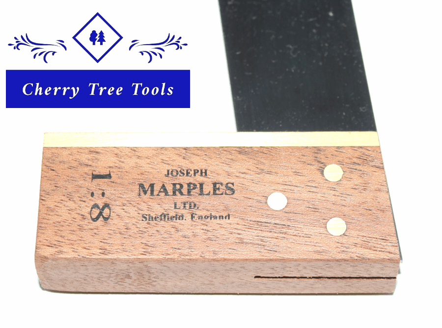 Dovetail Square  3" (175mm)   Walnut  1:8 Miniature -     Joseph Marples  W19j - Cherry Tree Tools