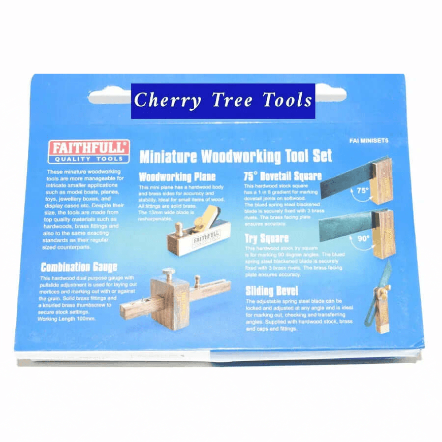 Faithfull Miniature Woodworking Tools Set  FAI MINISET5