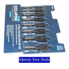 Eclipse Professional 8pc Wood Drill Bit Set  for Precision Woodworking