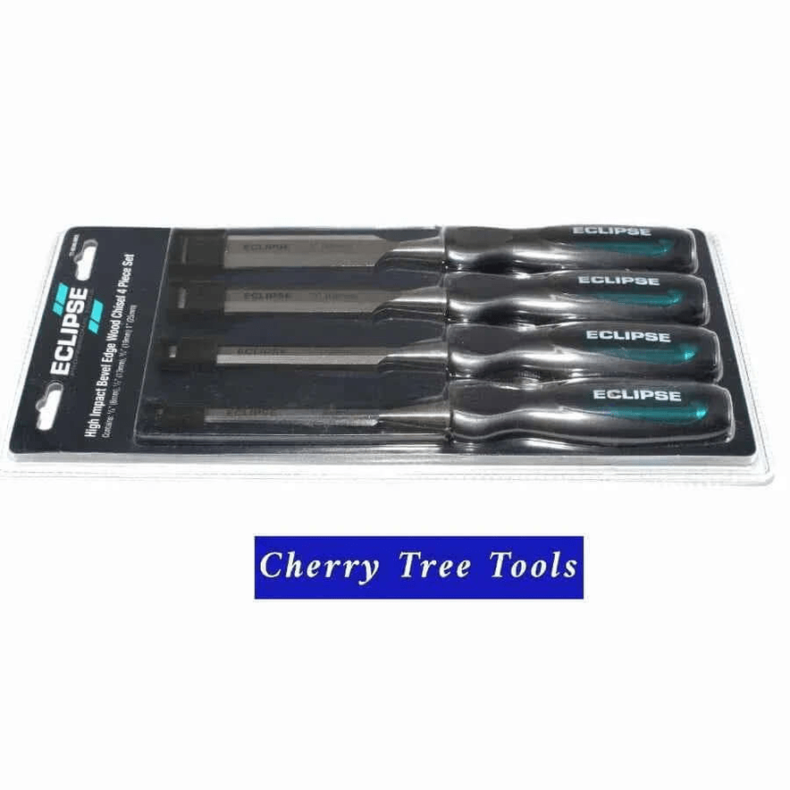 Eclipse Professional 4pc Bevel Edge Wood Chisel Set 