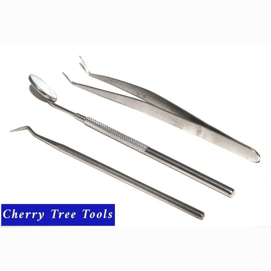 Silverline 3pc Pick Probe & Mirror Set  - Craft Tools  511952