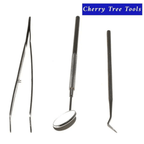 Silverline 3pc Pick Probe & Mirror Set - Craft Tools 511952 - Cherry Tree Tools