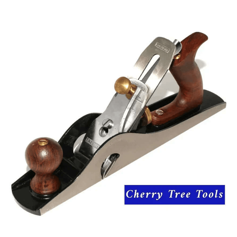 Faithfull No 10 Rebate Plane woodworking tool shown with ergonomic handle and chrome finish.