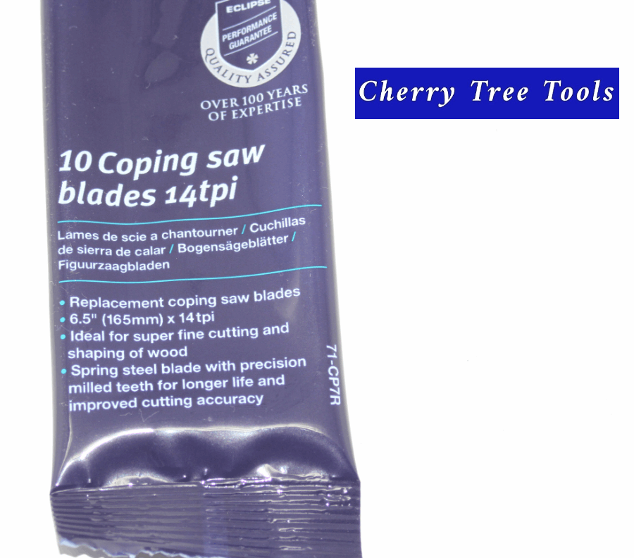 Coping Saw Blades   70-CP7R   Woodworking Eclipse Professional - Cherry Tree Tools