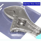 Eclipse Professional Adjustable Wrench 6" with laser-etched metric scale and smooth gear mechanism.
