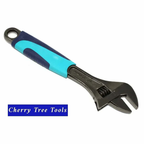 Eclipse Professional 10" Adjustable Wrench  with ergonomic handle for enhanced grip and adjustable jaw.