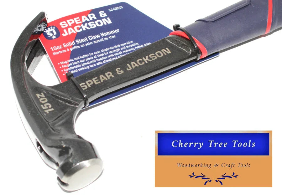 Spear & Jackson 15oz Claw Hammer- solid steel