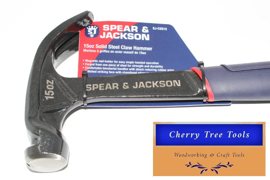 Spear & Jackson 15oz Claw Hammer- solid steel