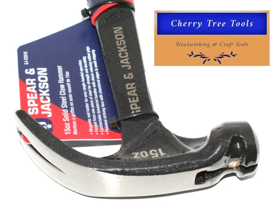 Spear & Jackson 15oz Claw Hammer- solid steel