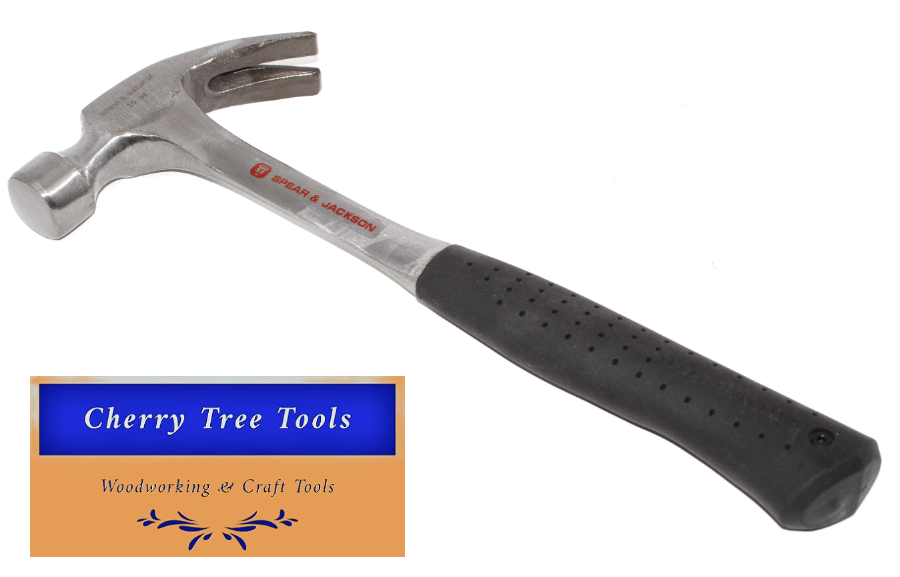 Spear & Jackson 20oz Solid Steel Claw  Hammer