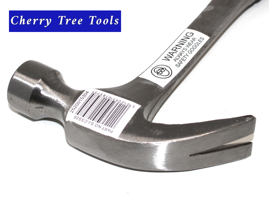 Spear & Jackson 20oz Solid Steel Claw  Hammer