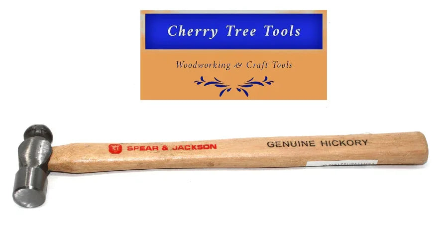 Spear & Jackson 4 oz Ball Pein Hammer Hickory Handle - Cherry Tree Tools