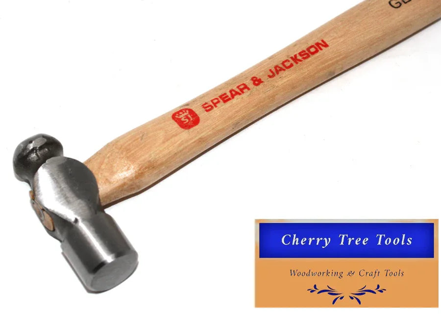 Spear & Jackson 4 oz Ball Pein Hammer Hickory Handle - Cherry Tree Tools