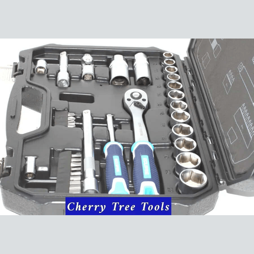 Eclipse Professional 34pc Socket Set  1/4" & 3/8" Square Drive - Cherry Tree Tools