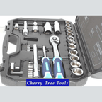 Eclipse Professional 34pc Socket Set  1/4" & 3/8" Square Drive - Cherry Tree Tools