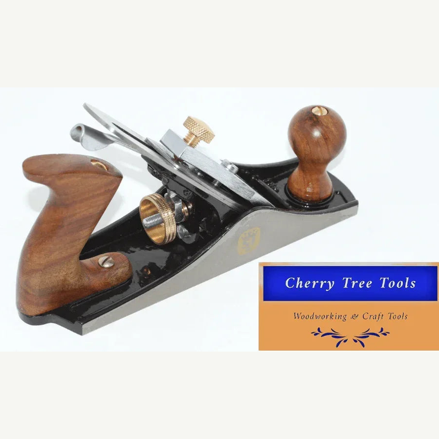 Spear & Jackson No 4 Smoothing Plane showcased, ideal for precision woodworking tasks.