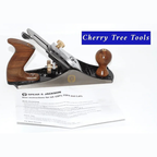Spear & Jackson No 4 Smoothing Plane with user instructions for woodworking tasks.