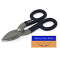 Eclipse Professional 7" Tin Snips  - hardened jaws with ergonomic grips for precision metal cutting.