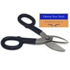 Eclipse Professional 7" Tin Snips  - hardened jaws with black handles and steel blades, ideal for precision metal cutting.