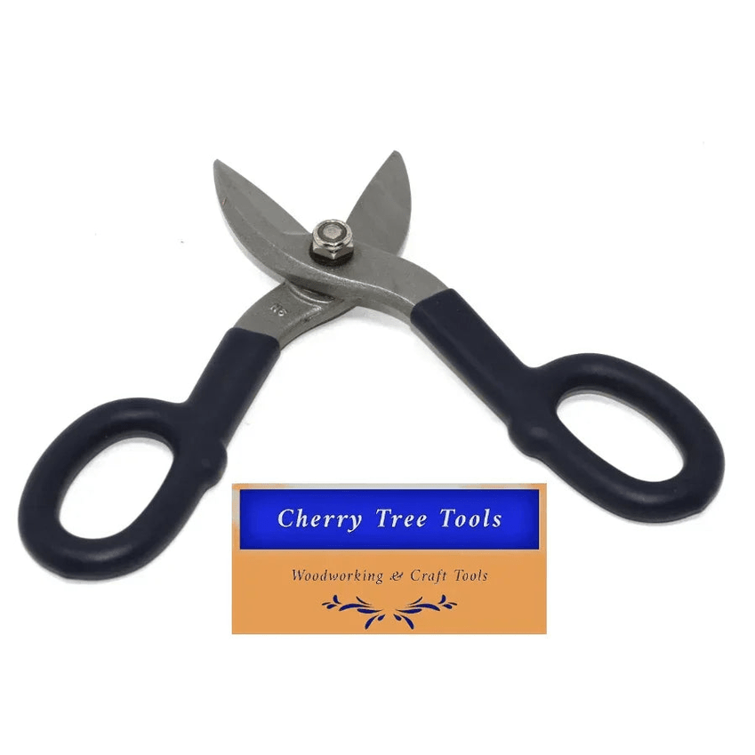Eclipse Professional 7" Tin Snips  - hardened jaws from Cherry Tree Tools, ideal for precision metal cutting.
